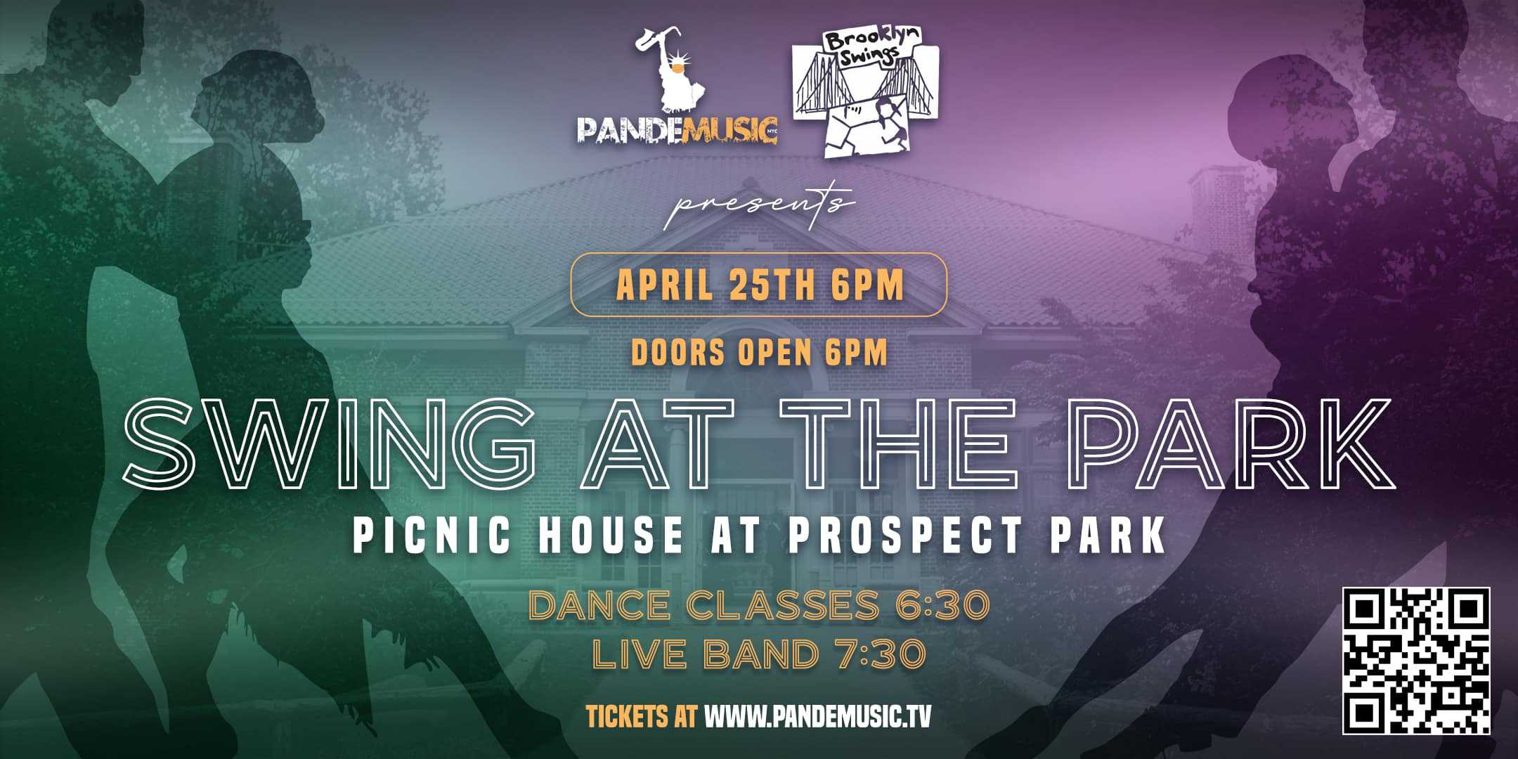 Swing At the Park Live Jazz + Dance Classes at the Picnic House in