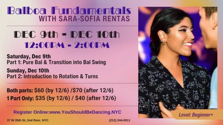 Balboa Fundamentals with Sara-Sofia Rentas